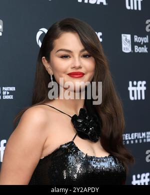 Toronto, Canada. 9 settembre 2024. Selena Gomez partecipa alla prima di "Emilia Perez" durante il Toronto International Film Festival 2024 al Princess of Wales Theatre il 9 settembre 2024 a Toronto, Ontario. Foto: PICJER/imageSPACE credito: Imagespace/Alamy Live News Foto Stock