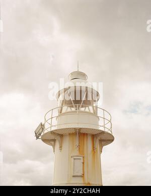 Brixham Breakwater Lighthouse, Brixham, Devon, Inghilterra, Regno Unito. Foto Stock