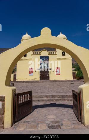 La Chiesa della Vergine del Rosario e San Francesco d'Assis a Tilcara, Argentina. Foto Stock