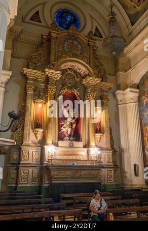 San Michele Arcangelo in una cappella laterale della Cattedrale di nostra Signora dell'Incarnazione, San Miguel de Tucumán, Argentina. Foto Stock