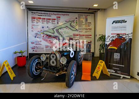 Un'auto da corsa Bugatti Type 35 del 1924 nel Museo Termas de Rio Hondo, Termas de Rio Hondo, Argentina. Foto Stock