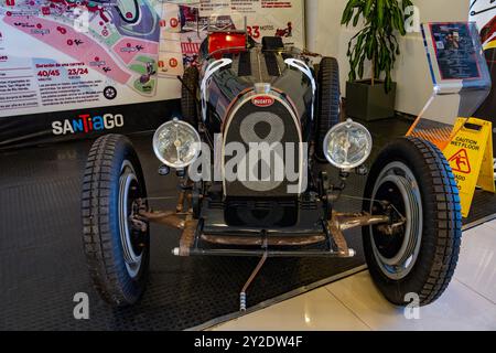 Un'auto da corsa Bugatti Type 35 del 1924 nel Museo Termas de Rio Hondo, Termas de Rio Hondo, Argentina. Foto Stock