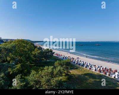 Località turistica del Mar Baltico Binz sull'isola di Rügen in Germania Foto Stock