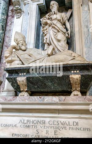 Napoli, via Duomo, Duomo di Napoli, cattedrale cattolica, interno, Cappella reale del Tesoro di San Gennaro, Cappella reale del Tesoro di San Foto Stock