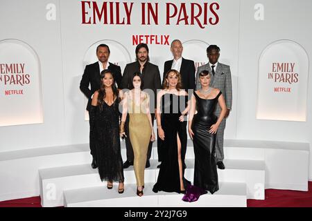 Roma, Italia. 10 settembre 2024. The Cast of 'Emily in Paris' quarta stagione Red Carpet allo Space Cinema moderno Roma il 10 settembre 2024 a Roma, Italia Credit: Live Media Publishing Group/Alamy Live News Foto Stock