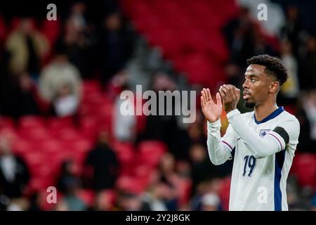 Londra, Regno Unito. 10 settembre 2024. Londra, Inghilterra, 10 settembre 2024: Angel Gomes (19 Inghilterra) dopo la partita della UEFA Nations League tra Inghilterra e Finlandia al Wembley Stadium di Londra, Inghilterra. (Pedro Porru/SPP) credito: SPP Sport Press Photo. /Alamy Live News Foto Stock