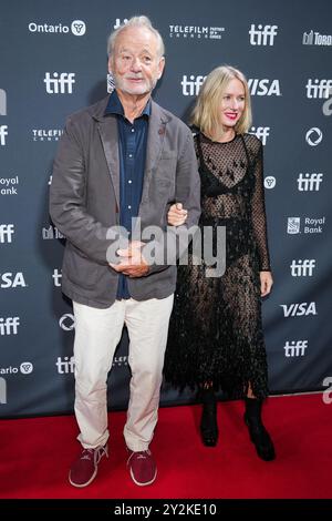 Toronto, Canada. 10 settembre 2024. Bill Murray e Naomi Watts assistono alla prima di "The Friend" durante il Toronto International Film Festival 2024 alla Roy Thomson Hall di Toronto, Canada, martedì 10 settembre 2024. (Foto di Michael Chisholm/Sipa USA) credito: SIPA USA/Alamy Live News Foto Stock