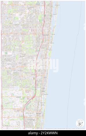 Delray Beach, Palm Beach County, Stati Uniti, Stati Uniti, Florida, N 26 27' 41'', S 80 4' 22'', MAP, Cartascapes Map pubblicata nel 2024. Esplora Cartascapes, una mappa che rivela i diversi paesaggi, culture ed ecosistemi della Terra. Viaggia attraverso il tempo e lo spazio, scoprendo l'interconnessione del passato, del presente e del futuro del nostro pianeta. Foto Stock