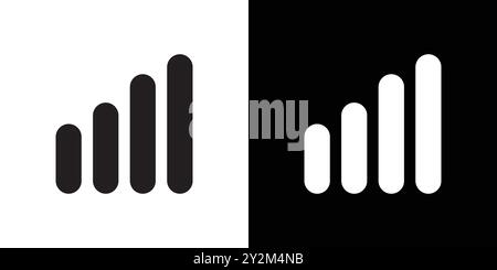 Icona segnale linea nera grafica vettoriale in bianco e nero bordo set segno di raccolta Illustrazione Vettoriale