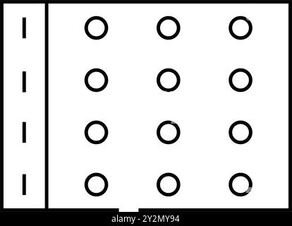 illustrazione vettoriale dell'icona della linea di gioco del croquet di morte Illustrazione Vettoriale