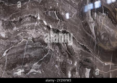 Elegante Arabescato Orobico in marmo grigio con venature naturali Foto Stock