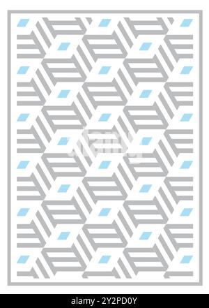 Seamless disegno geometrico. Geometrica semplice stampa. Vettore texture ripetitive. Illustrazione Vettoriale