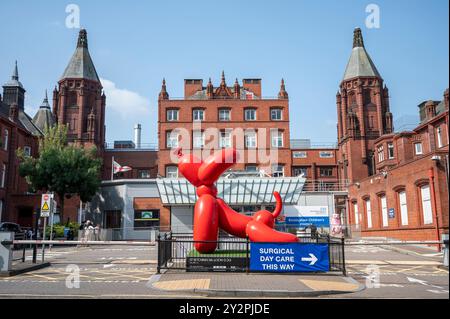 Ingresso al Birmingham Children's Hospital, Birmingham, Regno Unito Foto Stock