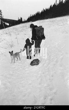 Effettivo 52-2-1971: Un posto a Sollia. Dieci o dodici giovani che si sono stancati del traffico e del trambusto della grande città e della vita stressante del nostro tempo si sono trasferiti a Sollia, nel comune di Stor-Elvdal. Si sono stabiliti in fattorie dismesse. Foto: Aage Storløkken / Aktuell / NTB ***FOTO NON ELABORATA*** il testo dell'immagine è tradotto automaticamente Foto Stock