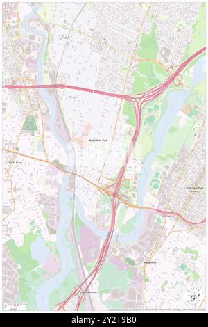 Ridgefield Park, contea di Bergen, Stati Uniti, Stati Uniti, New Jersey, N 40 51' 25'', S 74 1' 17'', MAP, Cartascapes Map pubblicata nel 2024. Esplora Cartascapes, una mappa che rivela i diversi paesaggi, culture ed ecosistemi della Terra. Viaggia attraverso il tempo e lo spazio, scoprendo l'interconnessione del passato, del presente e del futuro del nostro pianeta. Foto Stock