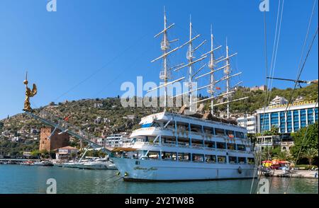 Grande nave pirata alberata Harem Maldiv Foto Stock