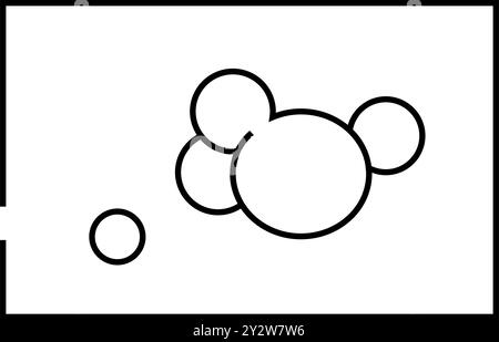 illustrazione vettoriale dell'icona della linea di malattia cutanea dell'angiokeratoma Illustrazione Vettoriale