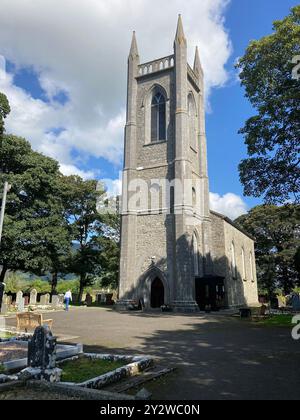 Drumcliffe, Contea di Sligo, IRE. 30 agosto 2024. 20240830 - veduta della chiesa di San Columba a Drumcliffe, Contea di Sligo, Irlanda. (Immagine di credito: © Chuck Myers/ZUMA Press Wire) SOLO PER USO EDITORIALE! Non per USO commerciale! Foto Stock