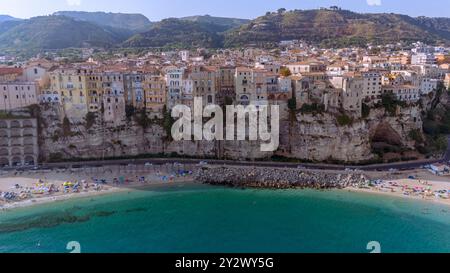 Villaggio colorato di tropea in Calabria Italia Foto Stock
