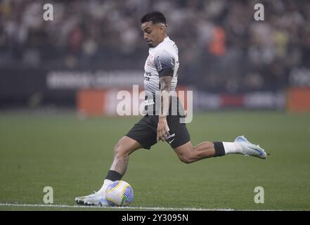 San Paolo, Brasile. 11 settembre 2024. SP - SAN PAOLO - 09/11/2024 - COPPA DEL BRASILE 2024, CORINTHIANS x JUVENTUDE - Matheus Bidu, giocatore del Corinthians durante la partita contro la Juventude allo stadio Arena Corinthians per il campionato di Coppa del Brasile 2024. Foto: Alan Morici/AGIF (foto di Alan Morici/AGIF/Sipa USA) credito: SIPA USA/Alamy Live News Foto Stock