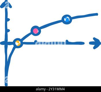 illustrazione delle funzioni e della lezione di grafica Illustrazione Vettoriale