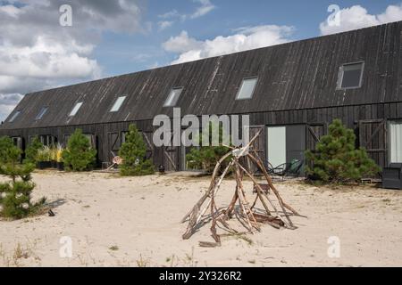 Tavole di legno bruciato . Sho Sugi Ban Yakisugi è un metodo tradizionale giapponese di conservazione del legno Foto Stock