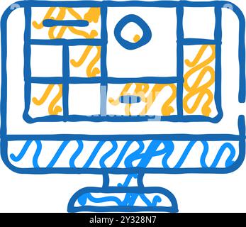 tabella dell'icona del sistema operativo Illustrazione Vettoriale