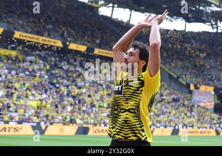 Dortmund, Germania. 7 settembre 2024. Firo : 07.09.2024, calcio, 1.Bundesliga, 1.Liga, stagione 2024/2025, BVB, Borussia Dortmund, partita di addio Lukasz Piszczek e Jakub Blaszczykowski, Mats Hummels, addio crediti: dpa/Alamy Live News Foto Stock