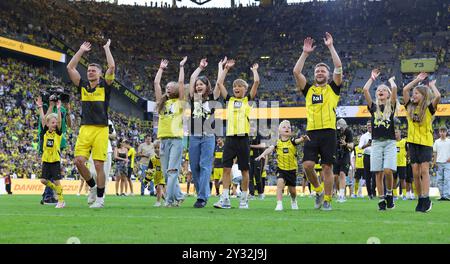 Dortmund, Germania. 7 settembre 2024. Firo : 07.09.2024, calcio, 1.Bundesliga, 1.Liga, stagione 2024/2025, BVB, Borussia Dortmund, partita di addio Lukasz Piszczek, sinistra e Jakub Blaszczykowski, credito: dpa/Alamy Live News Foto Stock