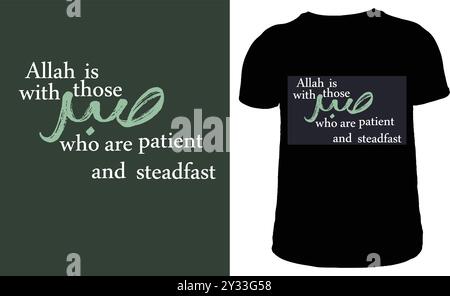 t shirt design islamico e grafica vettoriale in eps Illustrazione Vettoriale