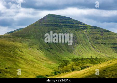 La cima della montagna Cribyn nel Brecon Beacons, Galles Foto Stock