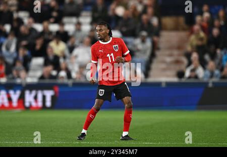 LUTON, INGHILTERRA - SETTEMBRE 09: Thierno ballo dell'Austria durante l'amichevole internazionale U21 tra Inghilterra e Austria a Kenilworth Road On Foto Stock