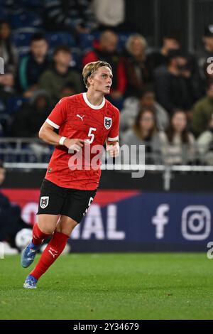 LUTON, INGHILTERRA - SETTEMBRE 09: Paul-Friedrich Koller dell'Austria durante l'amichevole internazionale U21 tra Inghilterra e Austria a Kenilworth Foto Stock