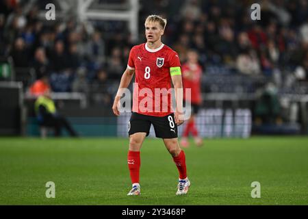 LUTON, INGHILTERRA - SETTEMBRE 09: Matthias Braunoder dell'Austria durante l'amichevole internazionale U21 tra Inghilterra e Austria a Kenilworth Roa Foto Stock