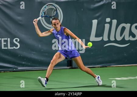 Monastir, Monastir, Tunisia. 11 settembre 2024. Clara Burel di Francia in azione, torna in prima linea durante il Jasmin Open Monastir 2024 - Womens Tennis, WTA250 (Credit Image: © Mathias Schulz/ZUMA Press Wire) SOLO USO EDITORIALE! Non per USO commerciale! Foto Stock