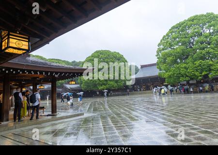 Santuario Meiji, Tokyo, Giappone. Foto Stock