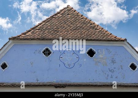 Edifici storici sassoni, Viscri, Romania Foto Stock