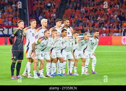 Team GER con Joshua Kimmich, DFB 6 Marc-Andre ter STEGEN, DFB 1 Nico Schlotterbeck, DFB 15 Jonathan Tah, DFB 4 Pascal Gross, DFB 5 Deniz Undav, DFB 13 David Raum, DFB 22 Jamal Musiala, DFB 10 Kai Havertz, DFB 7 Robert Andrich, DFB 8 Florian Wirtz 2-2 2024 Sez 2024 2024/2025. Fotografo: Peter Schatz Foto Stock