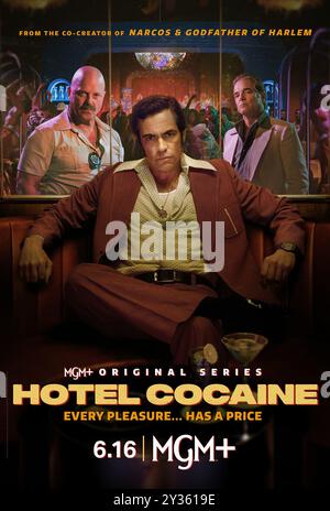 Poster con cocaina dell'hotel Danny Pino Foto Stock