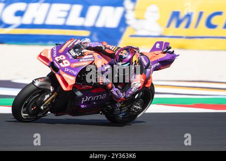 Jorge Martin Ducati prima Pramac ha eseguito la Sprint Race MotoGP Misano World Circuit SanMarinoGP 2024 Foto Stock