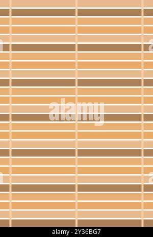 Superficie naturale in bamboo con motivo ripetuto per lo sfondo Illustrazione Vettoriale