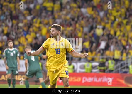 RAZVAN MARIN DURANTE LA PARTITA DELLA UEFA NATIONS LEAGUE ROMANIA VS LITUANIA 10.09.2024 BUCAREST, ROMANIA Foto Stock