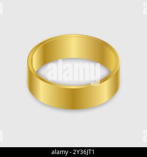 Jewelry Ring Mockup isolato. Illustrazione vettoriale Illustrazione Vettoriale