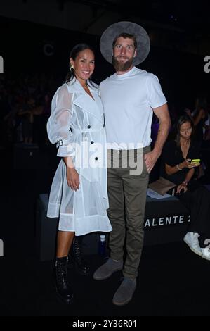 Madrid, Spagna. 12 settembre 2024. Alla prima fila della sfilata Clara Couture durante la Mercedes-Benz Fashion Week de Madrid in IFEMA, 12 settembre 2024 Spagna Antonio Quilez/Cordon Press credito: CORDON PRESS/Alamy Live News Foto Stock