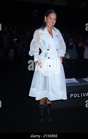 Madrid, Spagna. 12 settembre 2024. Alla prima fila della sfilata Clara Couture durante la Mercedes-Benz Fashion Week de Madrid in IFEMA, 12 settembre 2024 Spagna Antonio Quilez/Cordon Press credito: CORDON PRESS/Alamy Live News Foto Stock