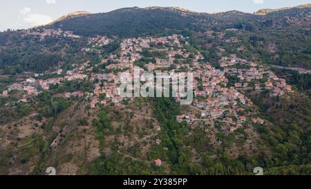 Villaggio di Lagadia, Arkadia, Grecia Foto Stock