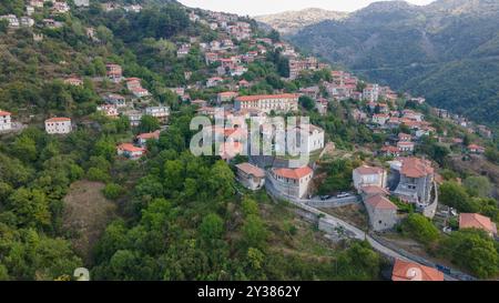 Villaggio di Lagadia, Arkadia, Grecia Foto Stock