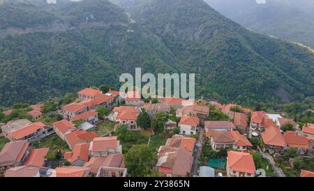 Villaggio di Lagadia, Arkadia, Grecia Foto Stock