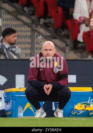 Capo allenatore ad interim dell'Inghilterra, Lee Carsley - Inghilterra contro Finlandia, UEFA Nations League, Wembley Stadium, Londra, Regno Unito - 10 settembre 2024 solo per uso editoriale Foto Stock