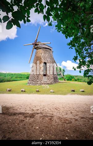 Zuccherificio, Betty's Hope, Antigua e Barbuda Foto Stock